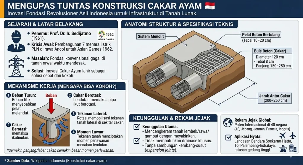 Konstruksi Cakar Ayam